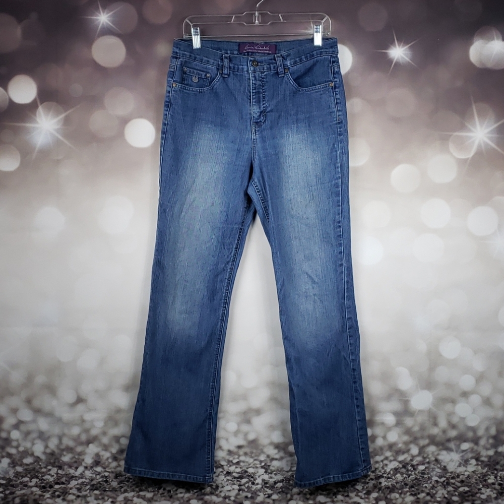 Gloria Vanderbilt Blue Jeans Size 12 Acid Wash
